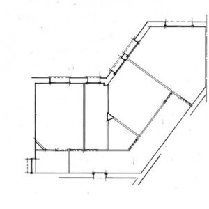 plan d'état avec croquis architecte intérieur