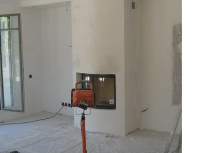 foyer et peinture fond travaux architecte intérieur